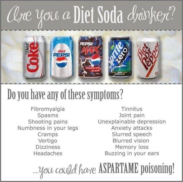 drinking diet soda