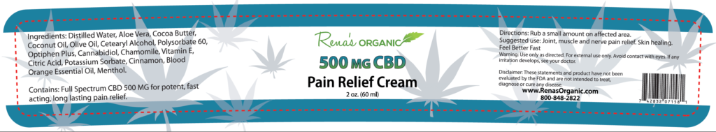 500 mg pain cream CBD