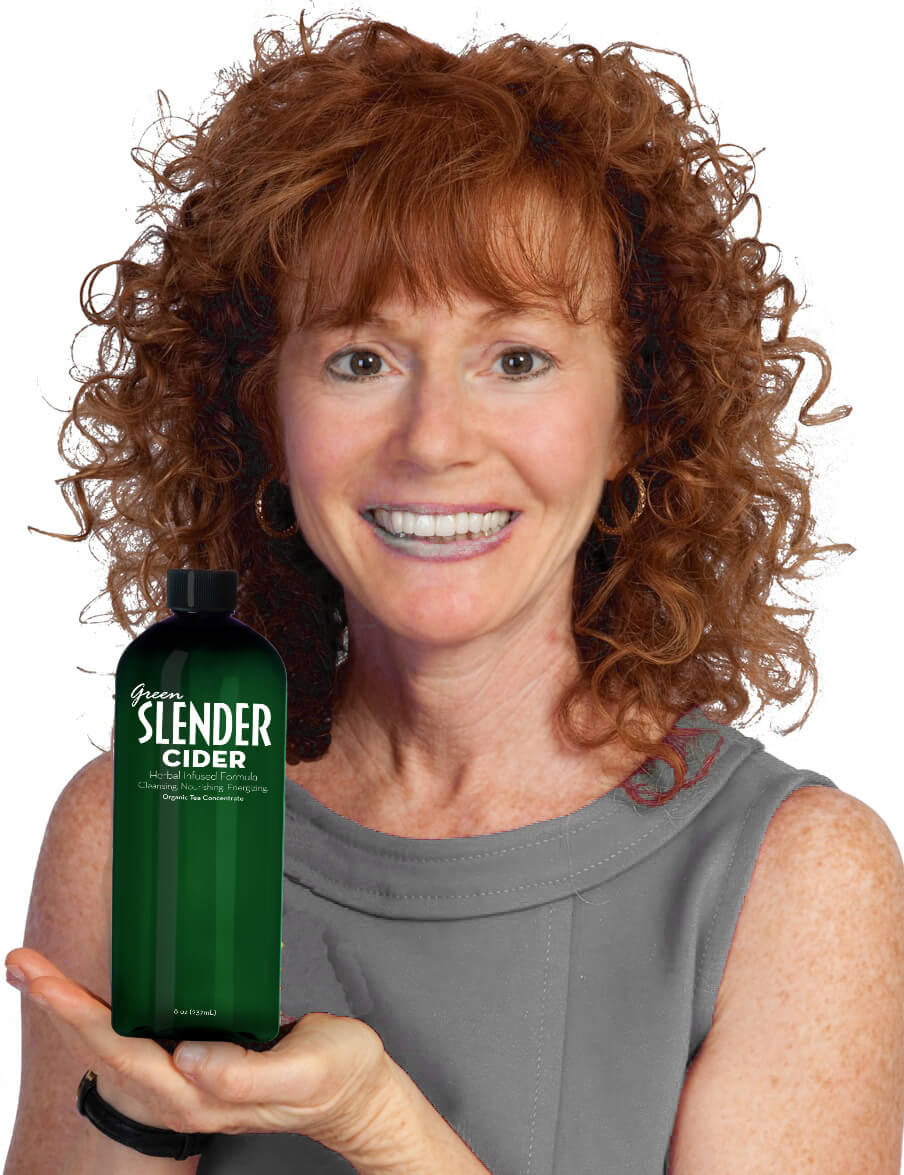 Rena holding Green Slender Cider