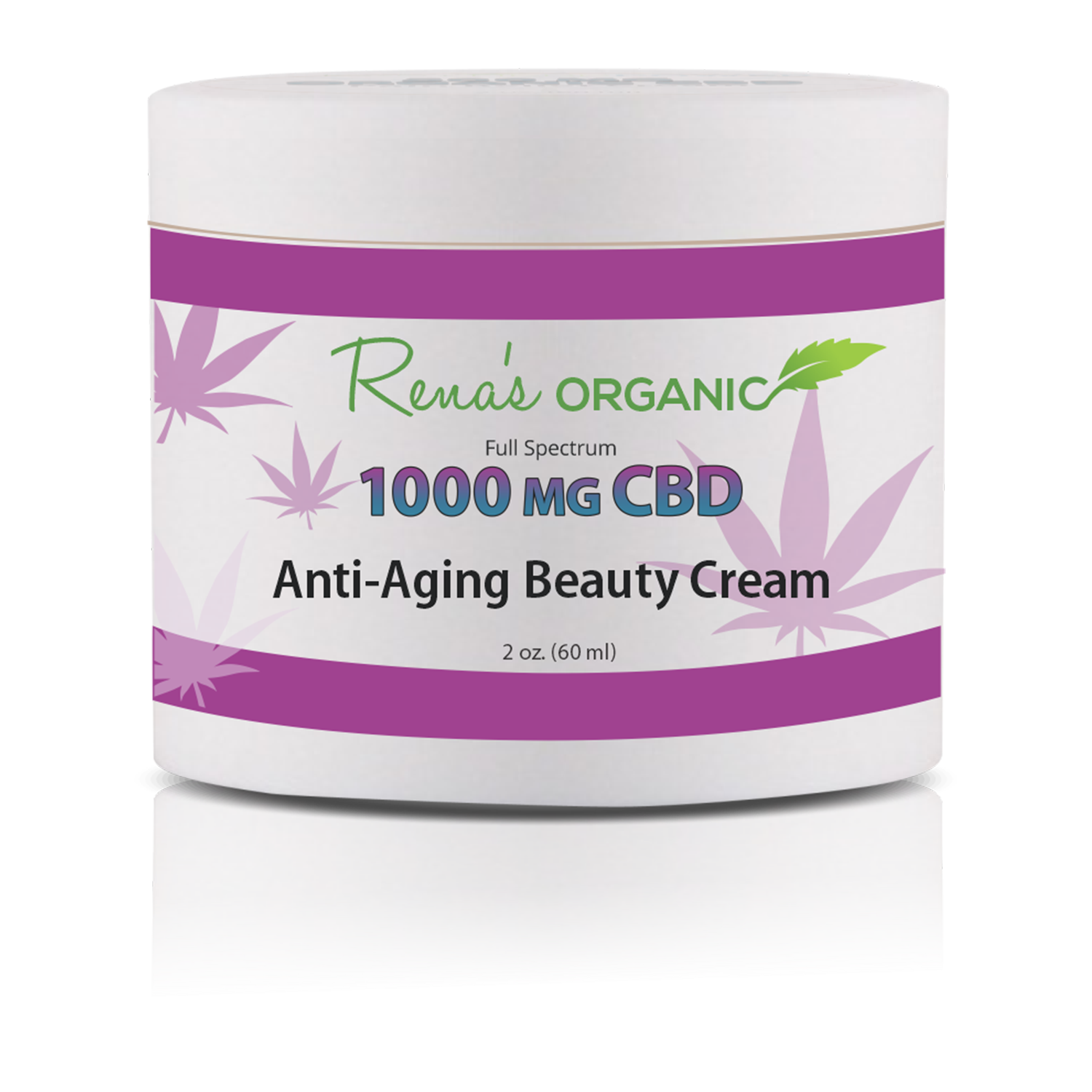 CBD 1000 MG. Anti-Aging Beauty Cream - Rena's Organic