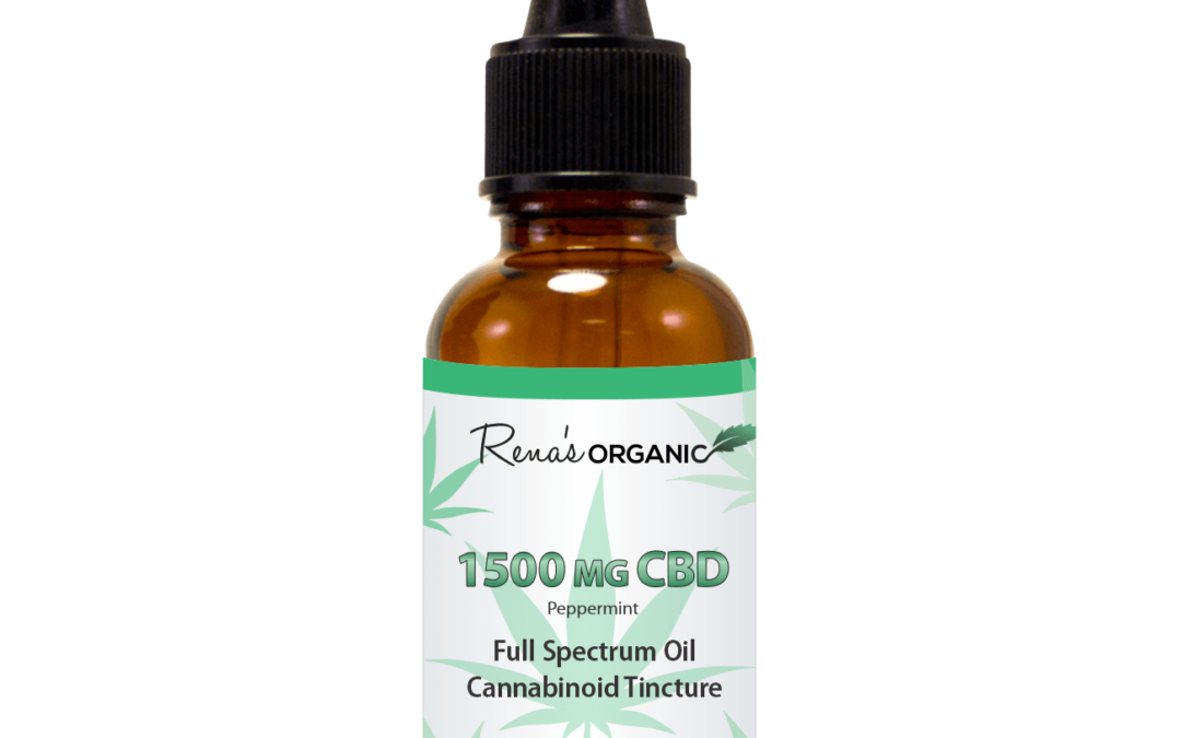 1500 mg. CBD Tincture Peppermint in MCT Oil – Full Spectrum
