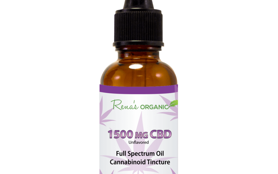 1500 mg. CBD Tincture no flavor in Hemp Seed Oil – Full Spectrum