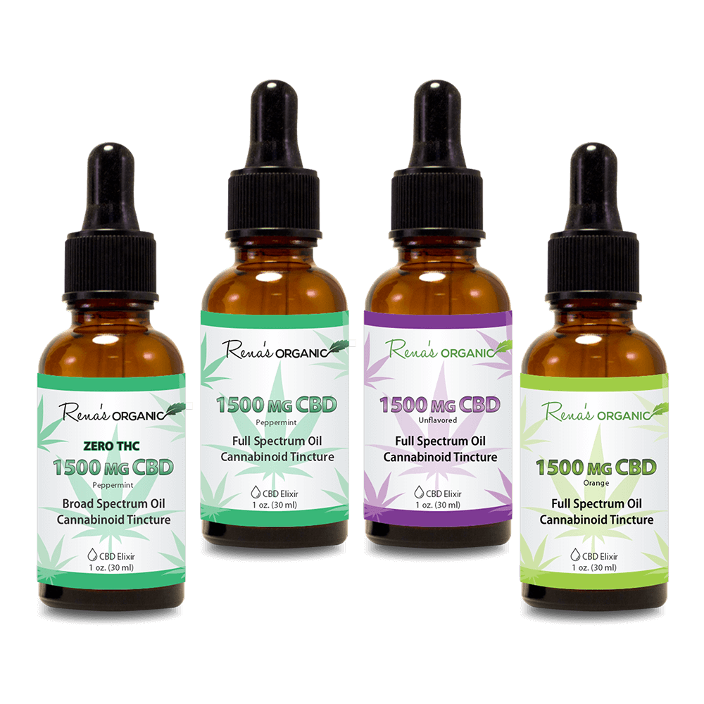 CBD 1500 MG. Organic Tincture: Renas Organic